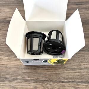 MaxRona Reusable Coffee Filters for Keurig Machines - Black